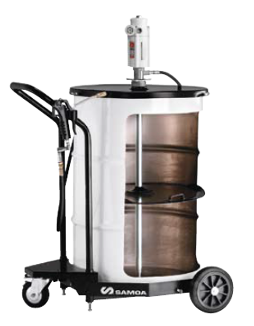 Мобильный пневматический солидолонагнетатель с насосом PM3+3 для бочек 185 кг (новый арт 426244)