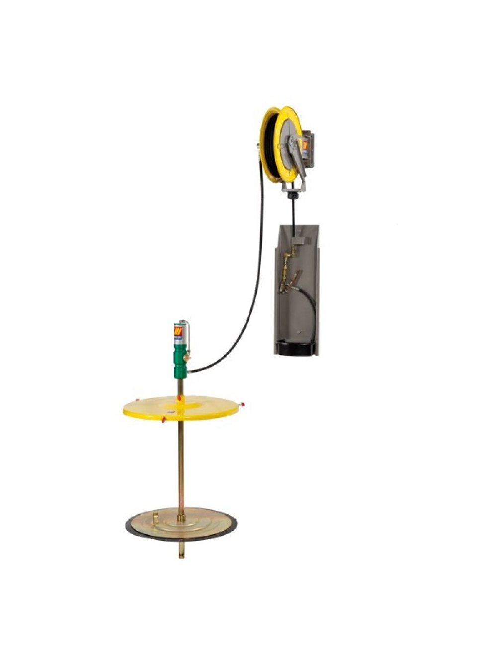 Настенный набор для нагнетания густых смазок 60: 1 180-220кг.