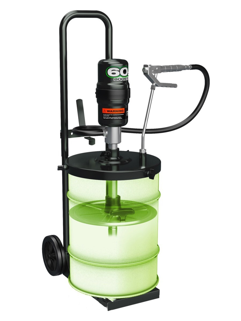 Мобильный комплект для смазки, для бочек 12-16 кг (насос 60:1, пист.,рукав., крышка, сл. пласт.)