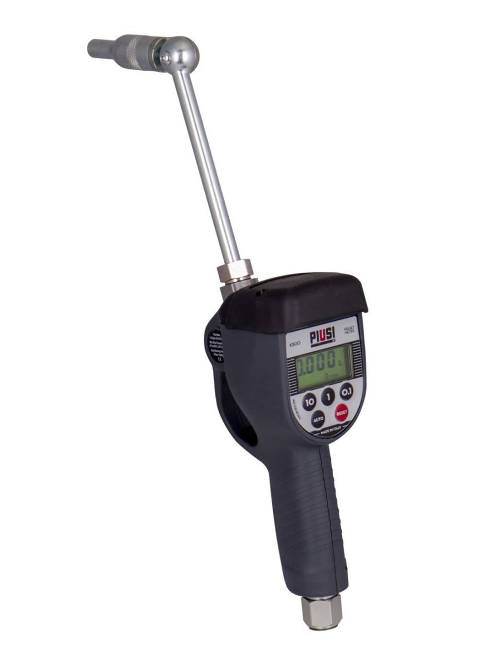 K500 - Электронный счетчик с предустановкой, жетский носиком, 1-30 л/мин