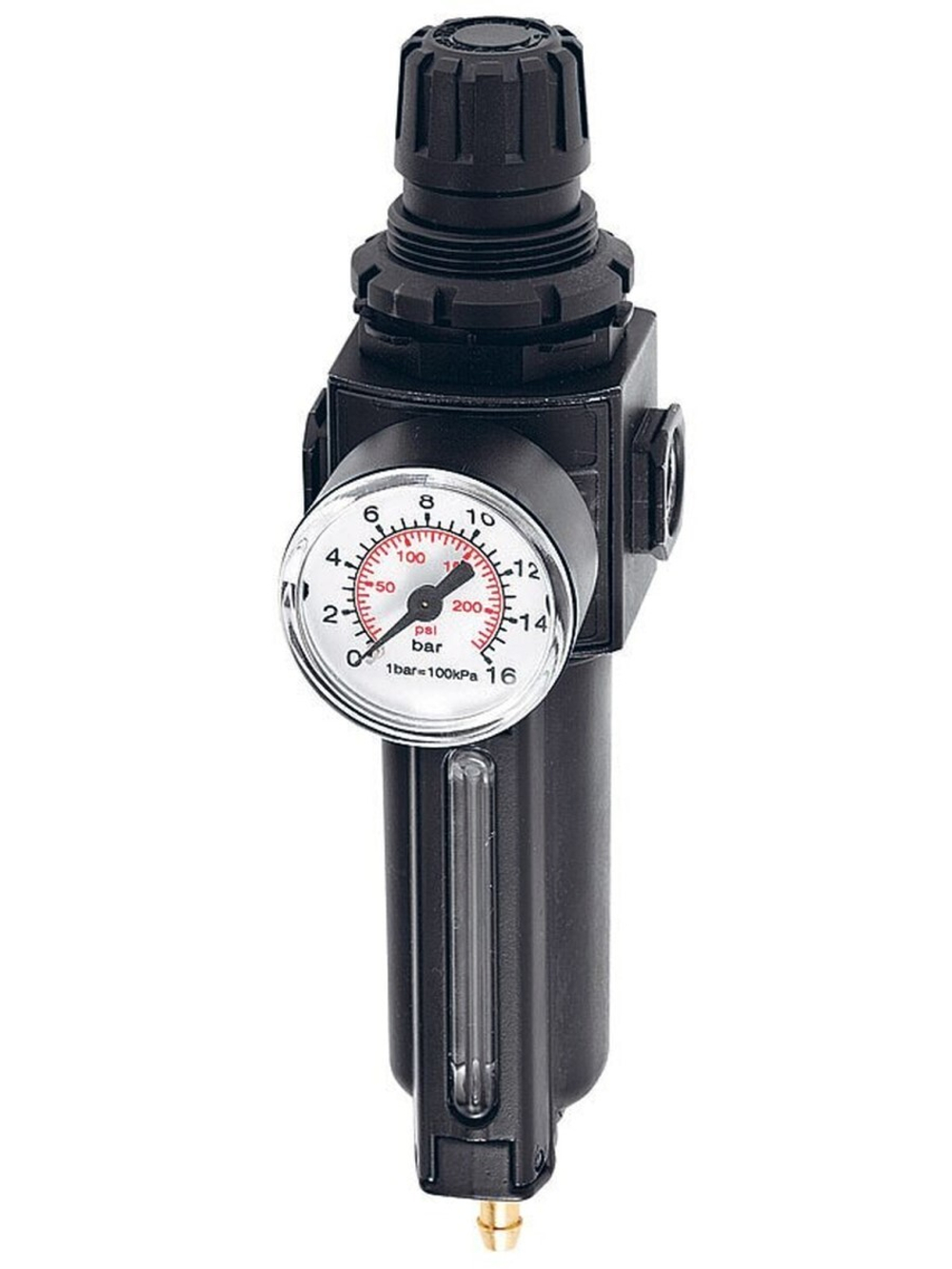 Воздушный фильтр + регулятор, 0-12 бар, 3/8" BSP (F) - 1/2" BSP (F) Samoa 241501