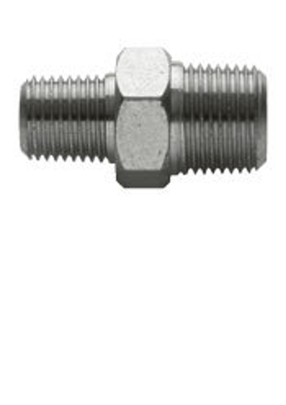 Соединительный переходник с двойной наружной резьбой 1/2 "BSPT (М) - 3/8" BSPT (М)