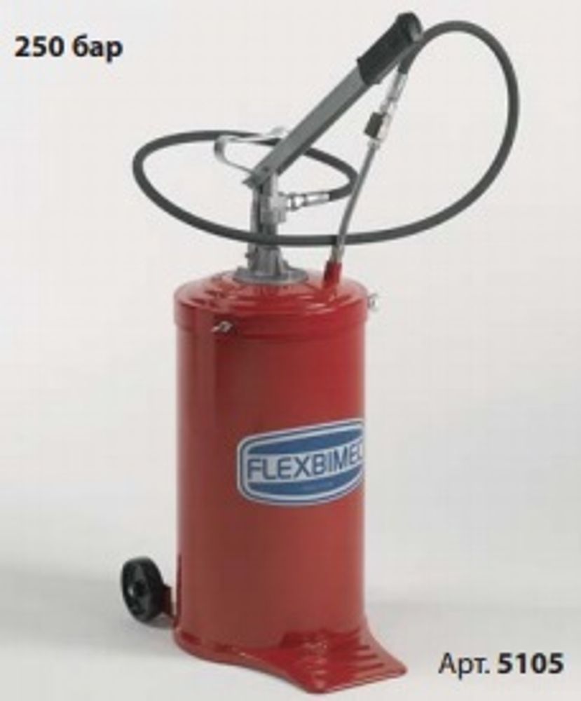 Manual pump for grease 16 kg drums with 2 wheels