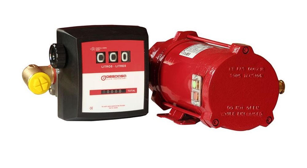 SAG-900A Ex 12 VDC + base no. 4 - Комплект для перекачки бензина с механическим счетчиком на металли SAG-900A Ex 12 VDC + base no. 4 - Комплект для перекачки бензина с механическим счетчиком на металли
