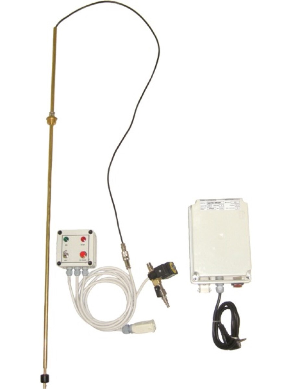 "PUMPSTOP" - pneumatic pump stop system for empty drum for 208 l drums - 1000 l tanks
