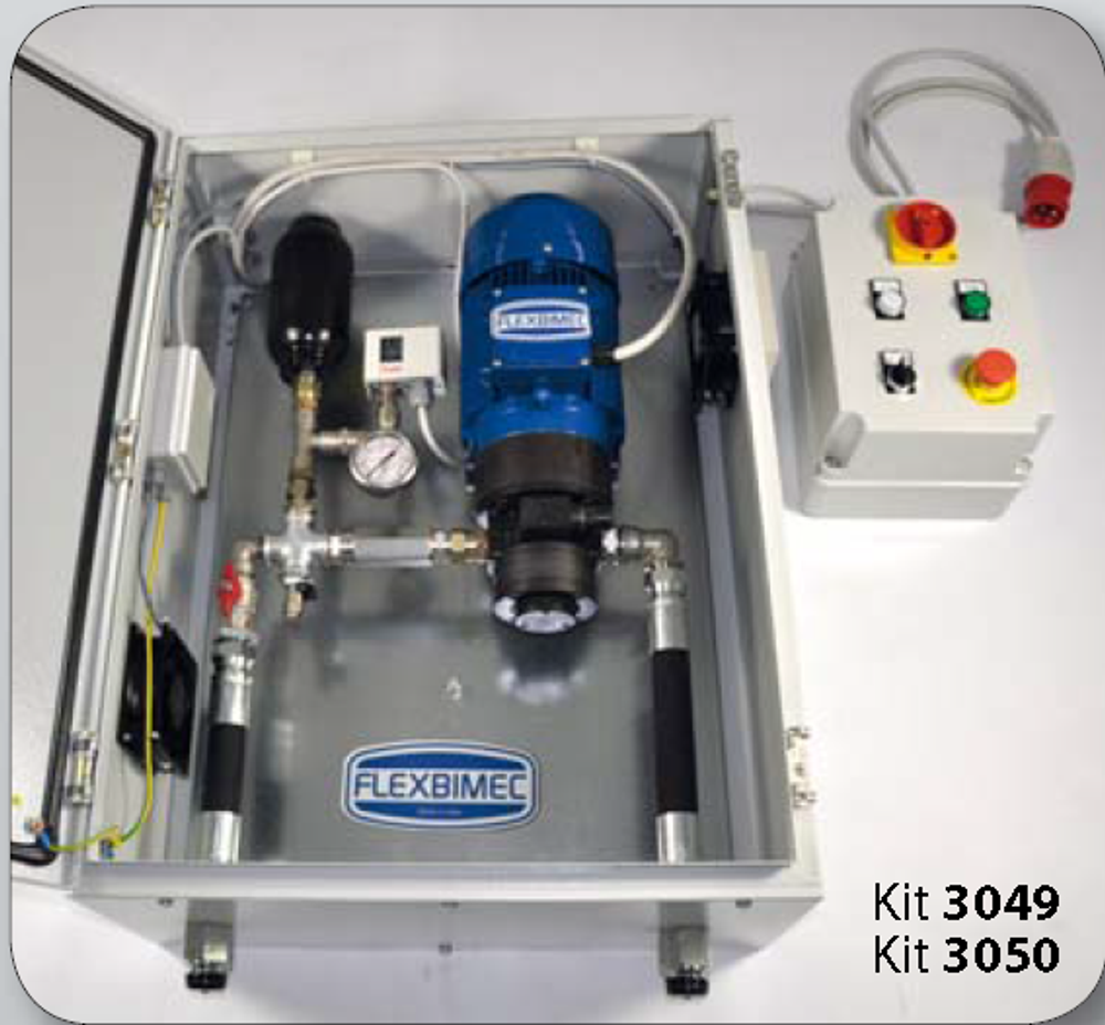 Комплект Flexbimec для перекачки масла с электронасосом 230В в мет. ящике, 30 л/мин, 3049