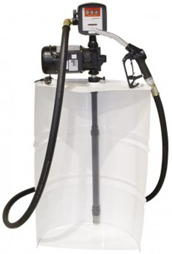 SAGE-100V 230 VAC KIT + PA-80 - Бочковой комплект со всас. трубкой для ДТ с электр. счетчиком и авт.