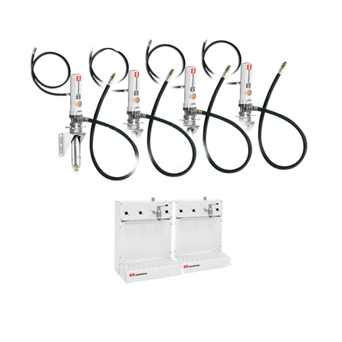 Насосная станция для выдачи масла на кран 5 сортов масла