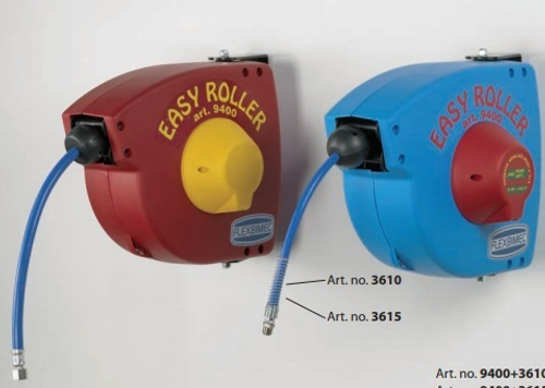 EASY ROLLER - hose reel with 15 m hose Ø 8x12 mm in polyurethane