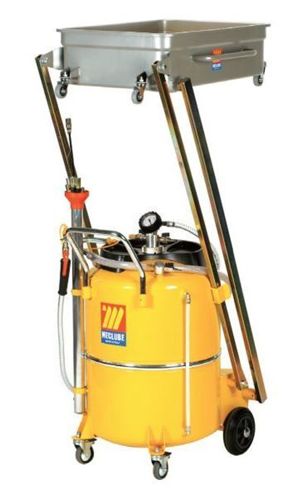 Пневматический сборник масла Meclube на 120 л с пантографом для грузовиков
