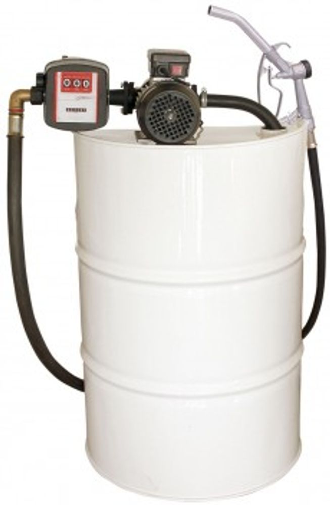 SAG-100H 230 VAC KIT + PA-80 - Бочковой комплект со всас. шлангом для ДТ с мех. счетчиком и авт. пис