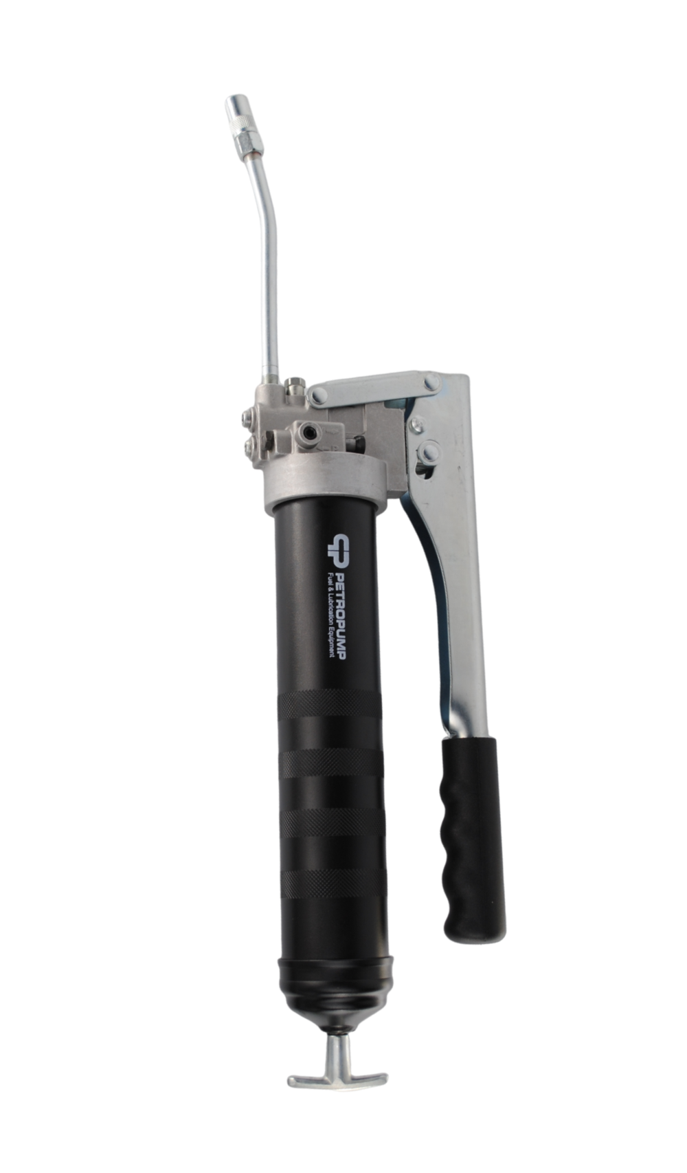 Рычажный шприц для смазки 500см3, 1/8" BSPT, 130 бар, стальная трубка с насадкой, 3,2 г/ход