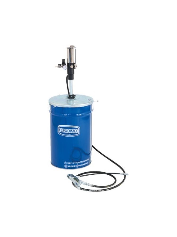 Stationary pneumatic grease supply kit for 180 kg drums