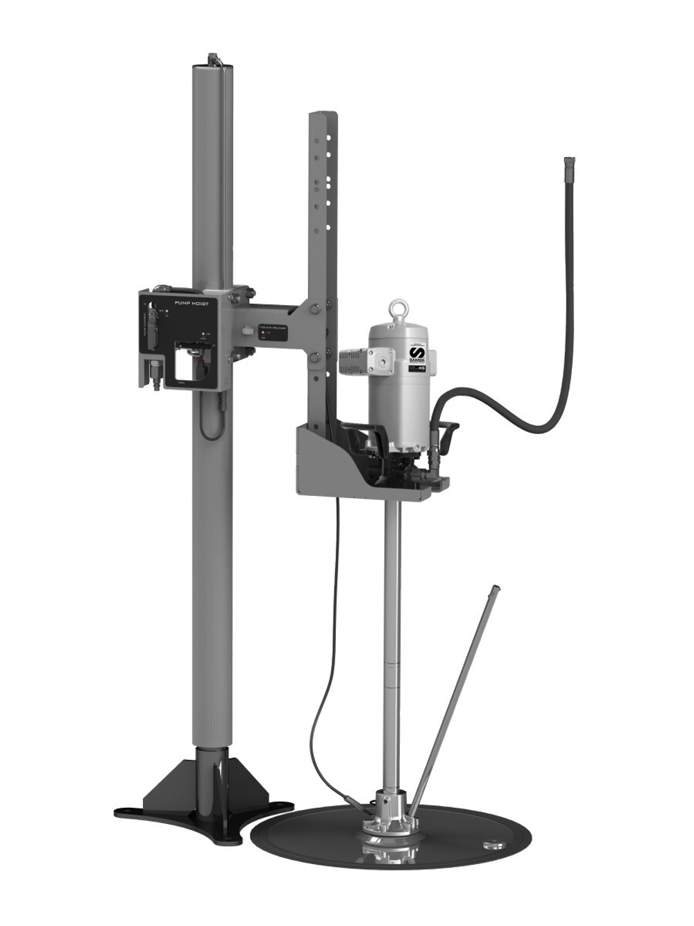 Комплект следящей пластины и пневматического подъемника для насоса PM45 - 40:1