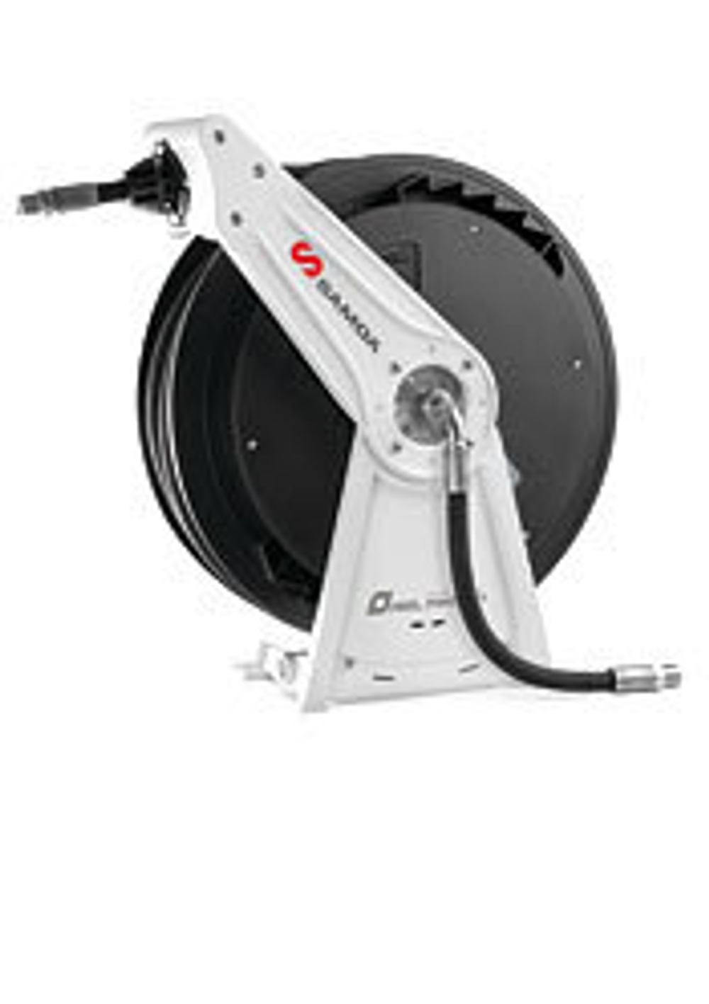 Катушка с одной алюминиевой опорой для синтетических моющих жидкостей и AdBlue, 10 м х 1/2"