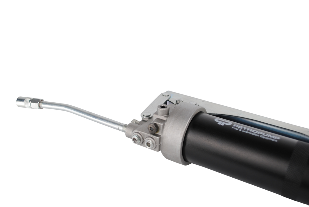 Рычажный шприц для смазки 500см3, 1/8" BSPT, 130 бар, стальная трубка с насадкой, 3,2 г/ход