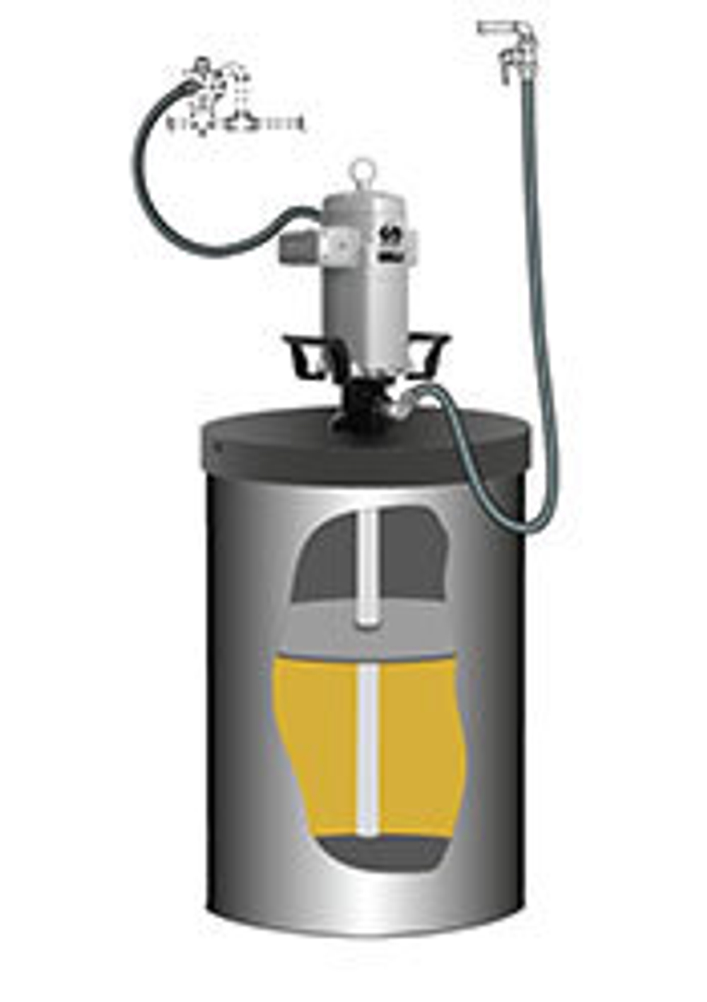 Комплект для горизонтального крепления насоса РМ45 70:1 на бочку