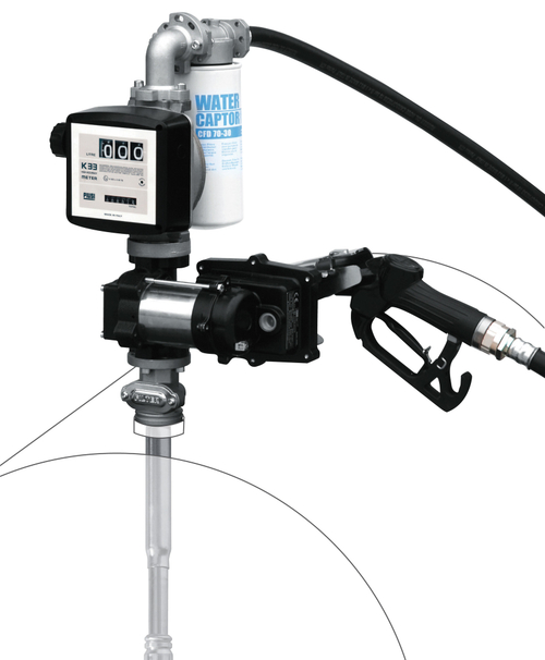 Бочковой комплект для бензина с мех. пистолетом Ex DRUM EX50 33 12V DC ATEX