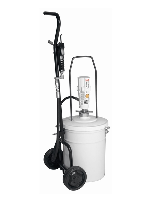 Пневматический солидолонагнетатель Samoa с насосом PM3 с тележкой для ведер 20 кг
