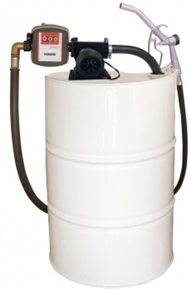 S-50H 12 VDC KIT + PA-60 -  Бочковой комплект со всас. шлангом для ДТ с мех. счетчиком и авт. пистол