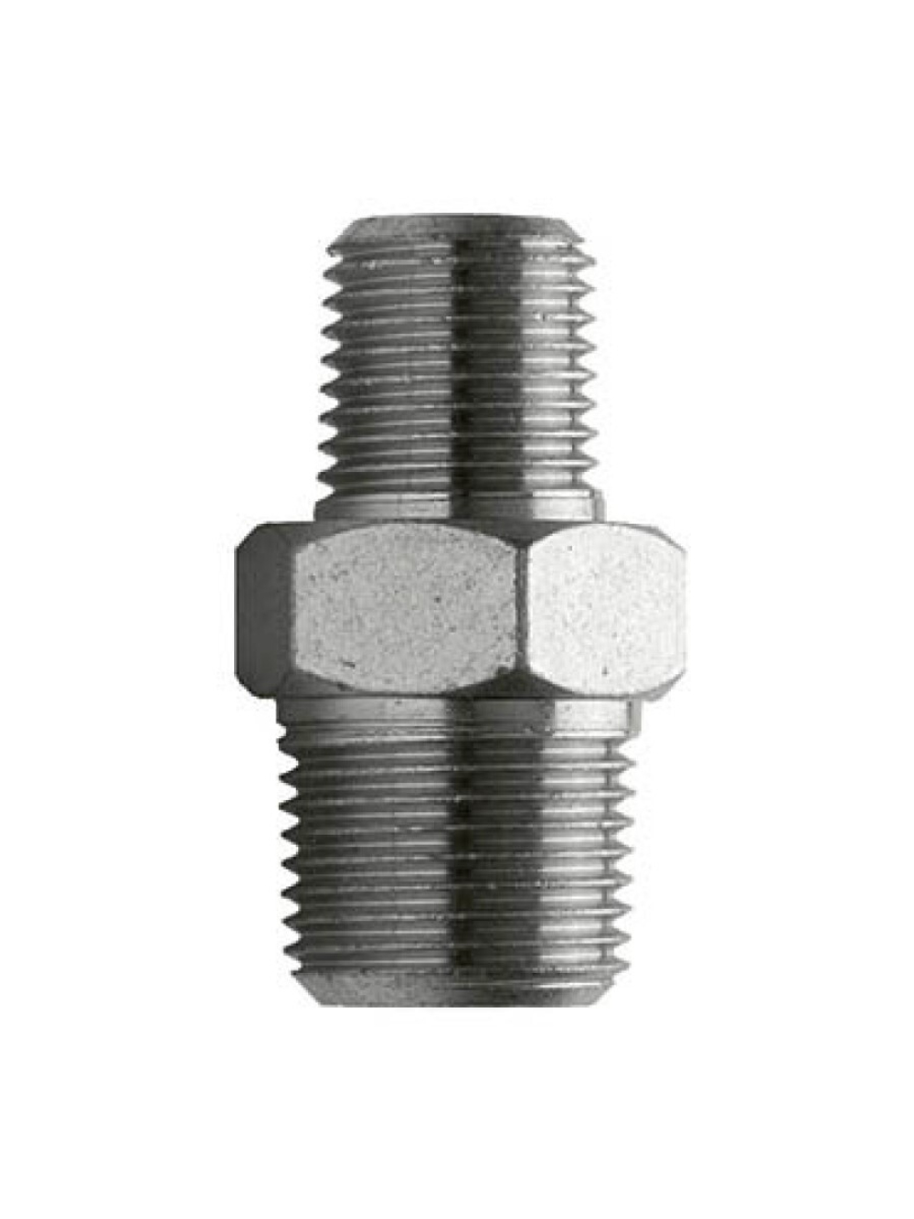 Соединительный переходник с двойной наружной резьбой 1/2 "BSPT (М) - 3/8" BSPT (М)
