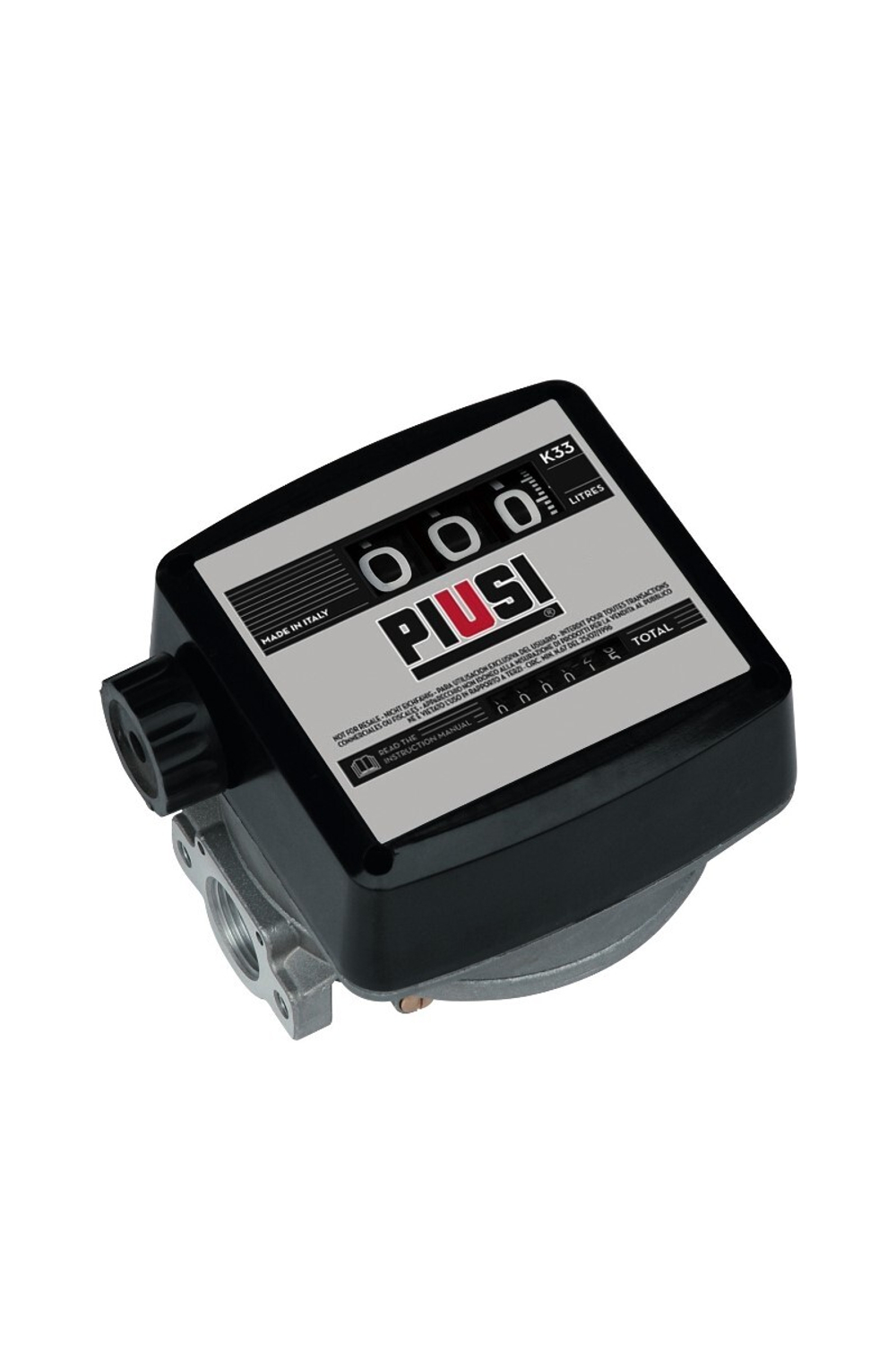 K44/PULSER - 4-х разрядный механический счетчик с имп. выходом для дизельного топлива, 20-120 л/мин