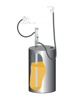 Комплект Samoa для откачки масла из бочки 205 литров с насосом PM2 с коэф. 3:1, монтаж на бочку