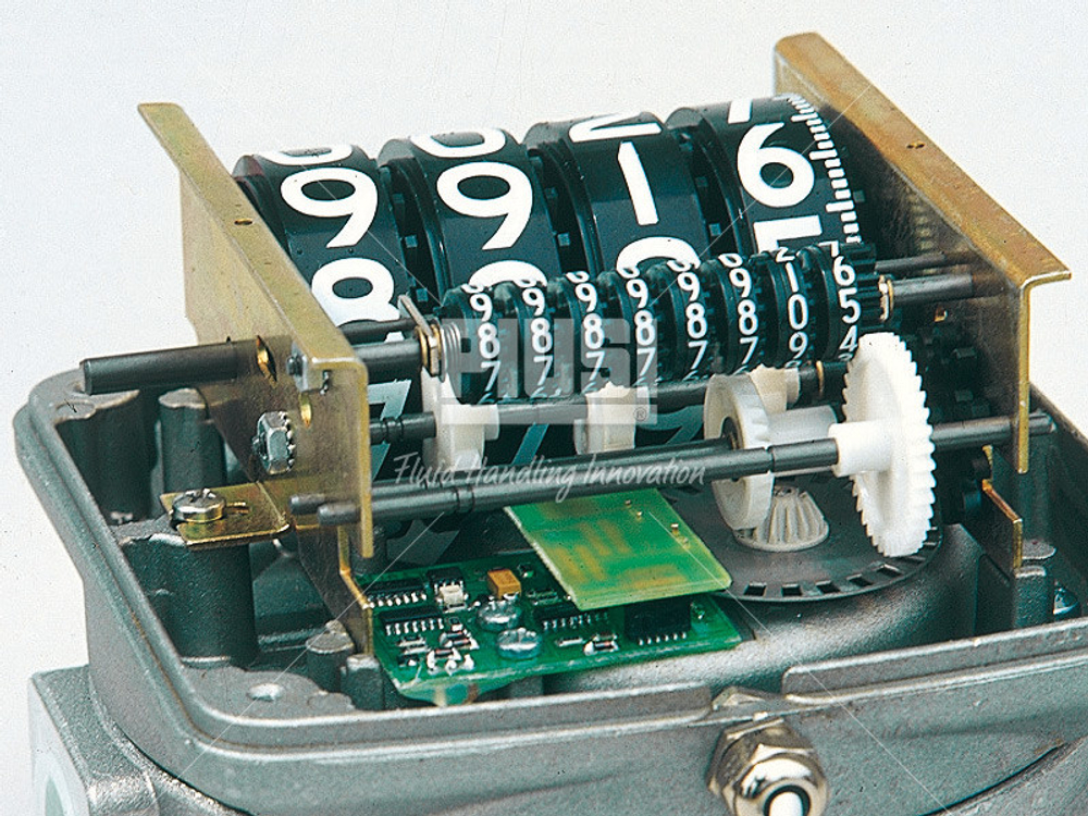 K44/PULSER - 4-х разрядный механический счетчик с имп. выходом для дизельного топлива, 20-120 л/мин