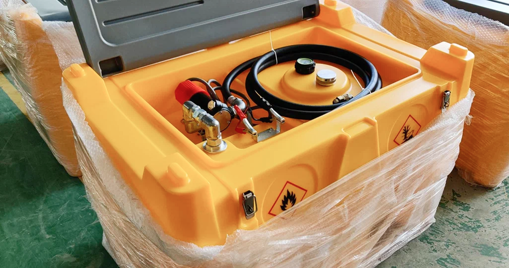 DTK-480 12V - Емкость для ДТ 440 л, электронасос 12В, электронный счетчик, пистолет-автомат