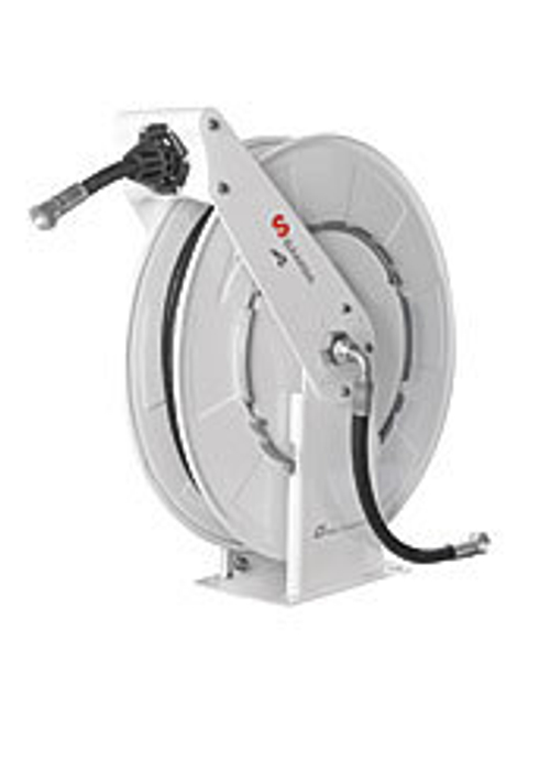 Открытая катушка для тяжелых условий для горячей воды до 100ºC, без шланга (max 15 м х 3/8")