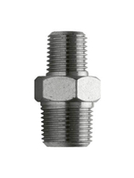 Соединительный переходник с двойной наружной резьбой 1/2 "BSPT (М) - 3/8" BSPT (М)