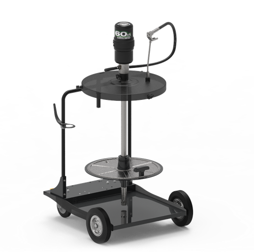 Мобильный комплект для смазки, для бочек 185 кг (насос 60:1, пист.,катуш., крышка,сл. пласт.)