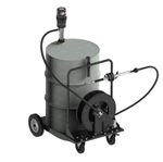 Комплект с насосом 3.5:1 для бочки 200 л на тележке и катушкой