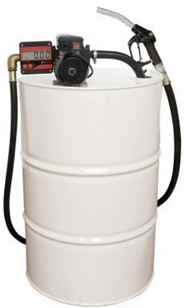 SE-50H 230 VAC KIT + PA-60 - Бочковой комплект со всас. шлангом для ДТ с электр. счетчиком и авт. пи