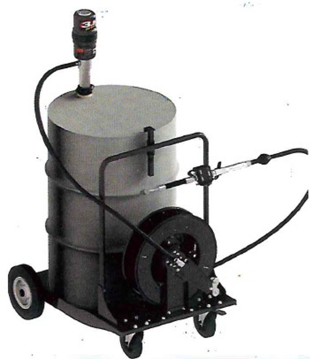 Мобильный комплект для масла, для бочек 200 л (насос 3.5:1, пист. со счет., катушка)