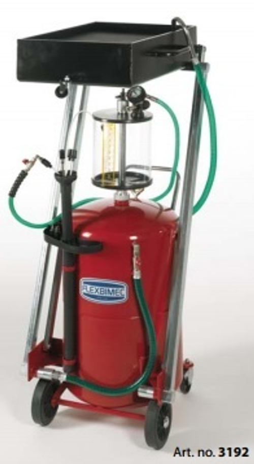 Wheeled tank capacity 115 l with inspection chamber 10 l, adjustable hinged catch basin capacity 50
