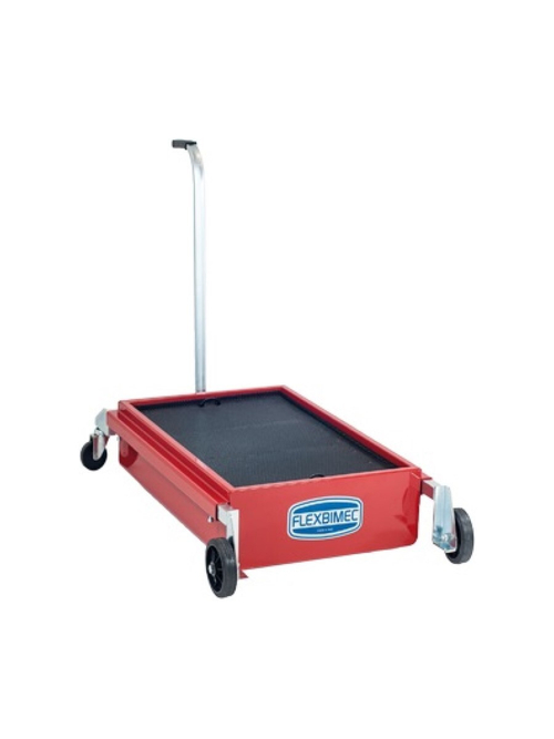 Wheeled oil-recover-pan, capacity 70 l with handle