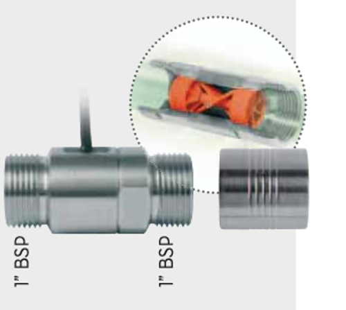 Turbinox inline - Импульсный счетчик отпуска керосина, ДТ, воды, жид. омывателя, 10-40 л/мин