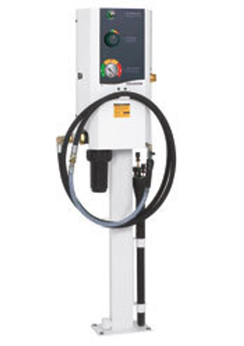 Установка для откачки отработанного масла Evacumaster, монтаж на стену