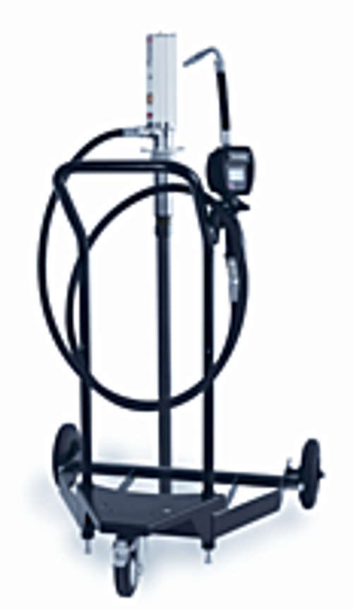 Мобильный раздатчик жидкости с поршневым насосом - 200 л бочки