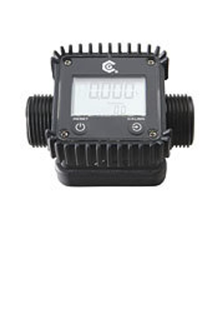 Электронный счетчик для AdBlue, 8-110 л/мин, стальной адаптер 1&quot; BSP (FF)