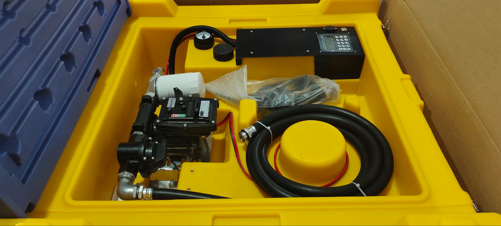 GTK-550D(12V)- Емкость для топлива 500 л, электронасос 12В счетчик с предуст., пистолет-авт., фильтр