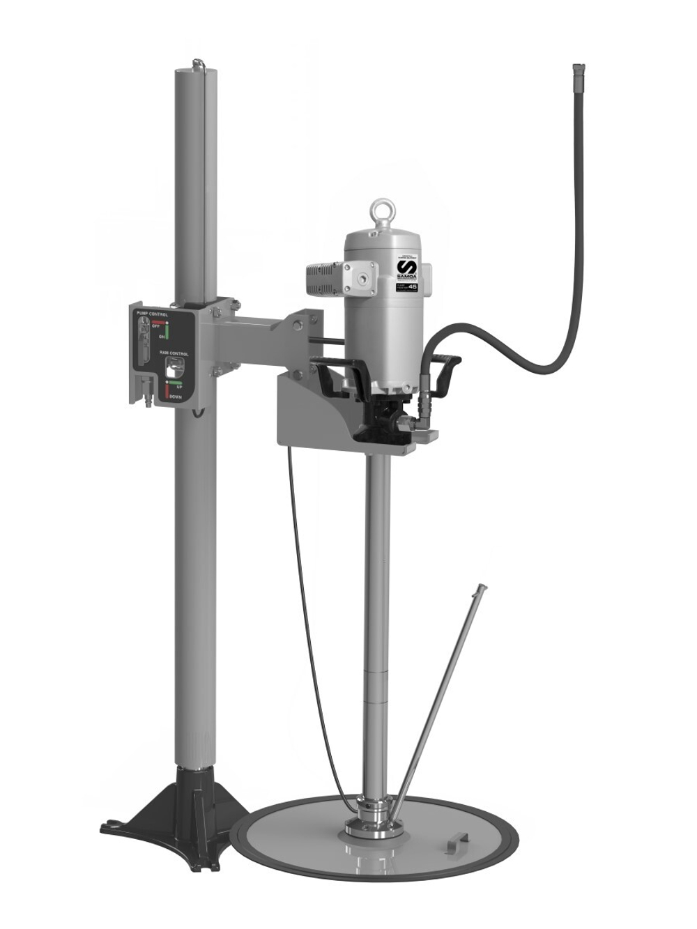 Комплект следящей пластины и пневматического подъемника для насоса PM45 - 70:1