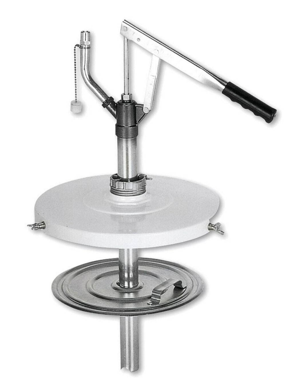 Заливочный насос для шприцов для консистентной смазки для бочек 12, 18 кг. В комплекте с крышкой дл