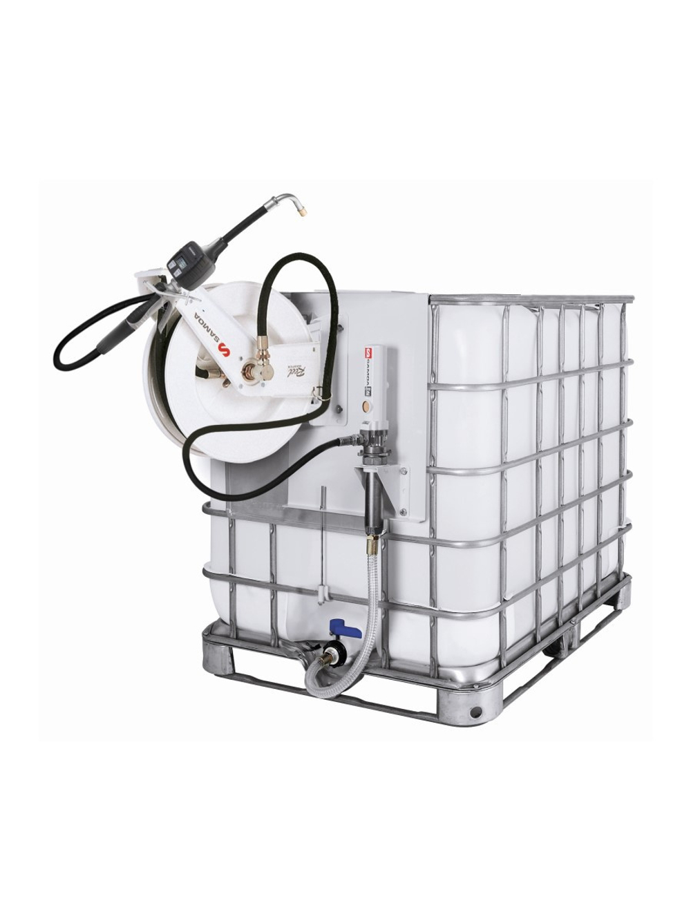 РМ2 3:1  насос,  катушка, пистолет для контейнера, крепление сбоку