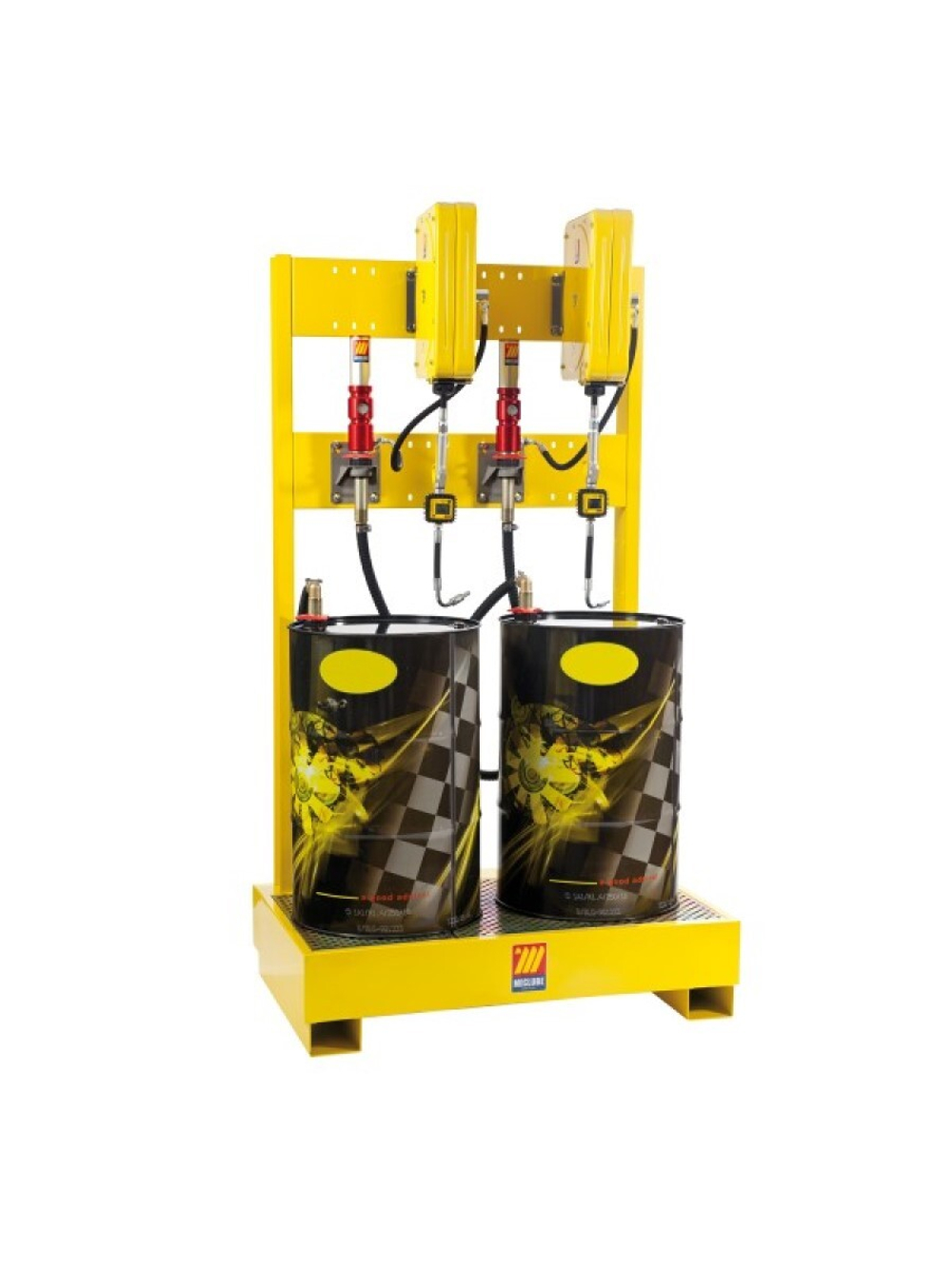 Стационарная система для 2 бочек R = 3: 1