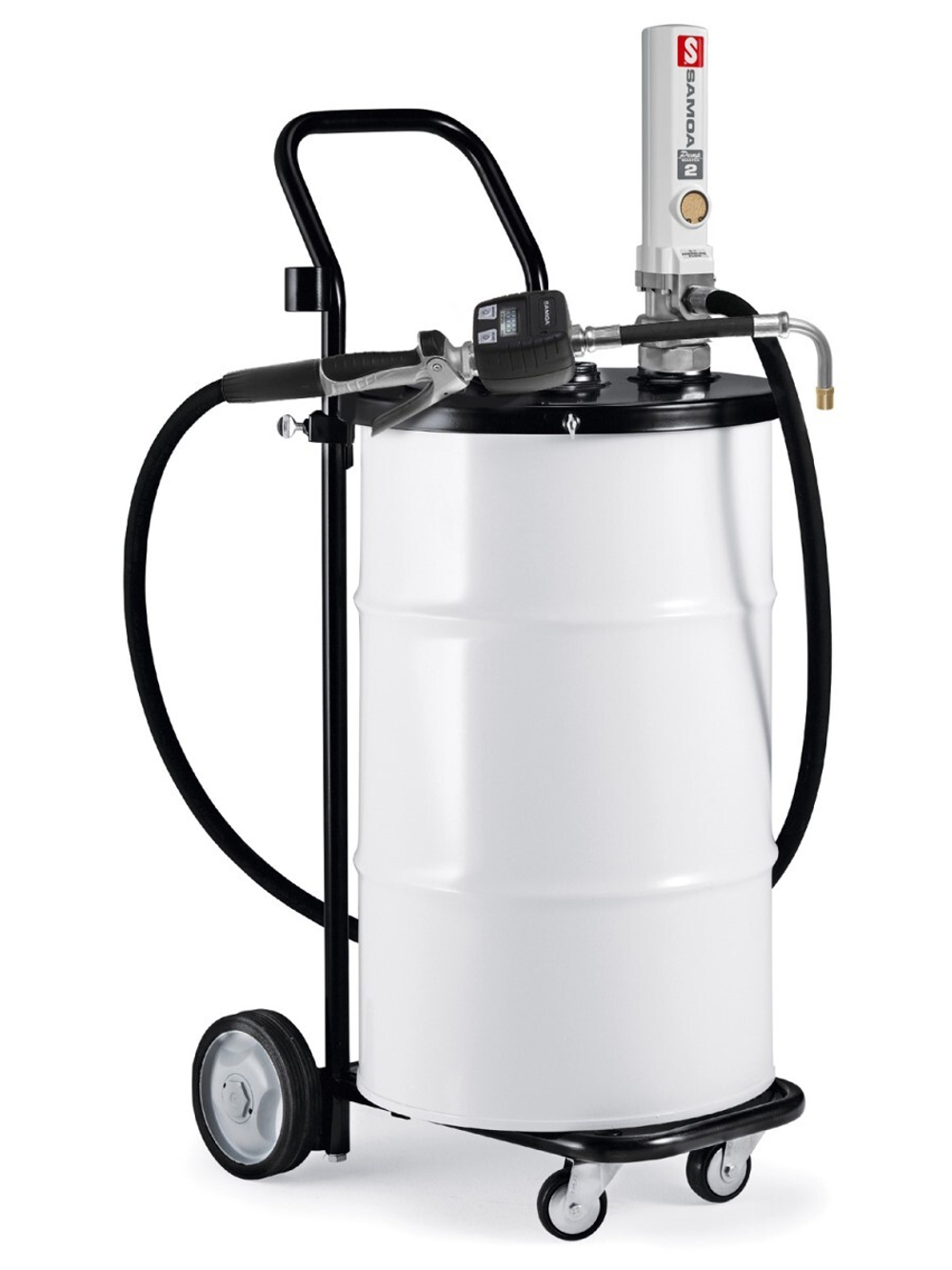 Мобильный раздатчик масла для 50 л бочек со счетчиком