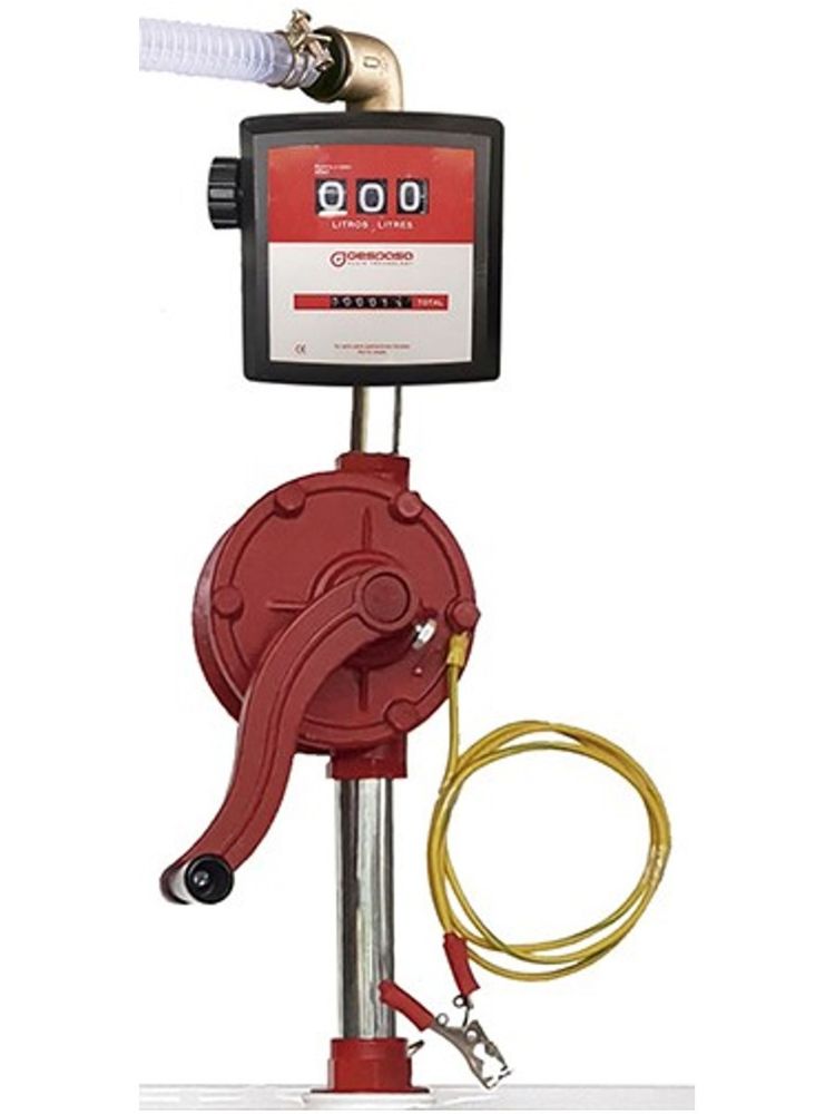 BRM-8880 ATEX - ручной алюминиевый роторный насос с механическим счетчиком для бензина MG-80 GESPASA