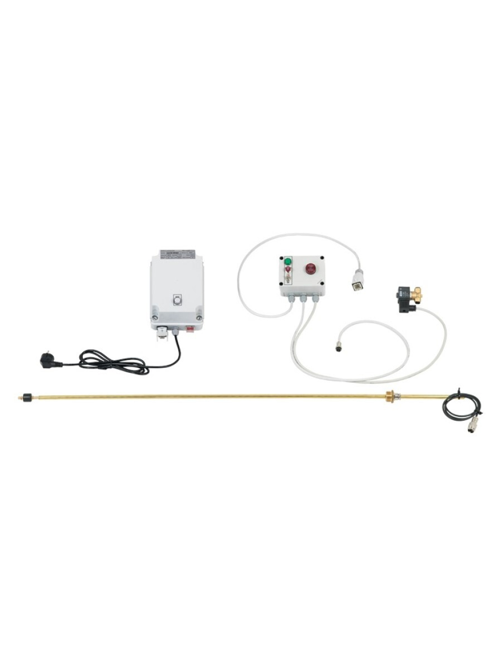"PUMPSTOP" - pneumatic pump stop system for empty drum with flashing and acoustic advise, for 208 l