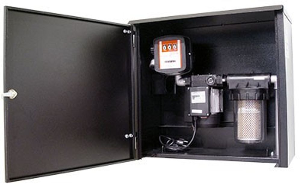 KIT EQUIPE + MGE-110  Комплект для перекачки ДТ в метал. ящике с фильтром и электронным счетчиком